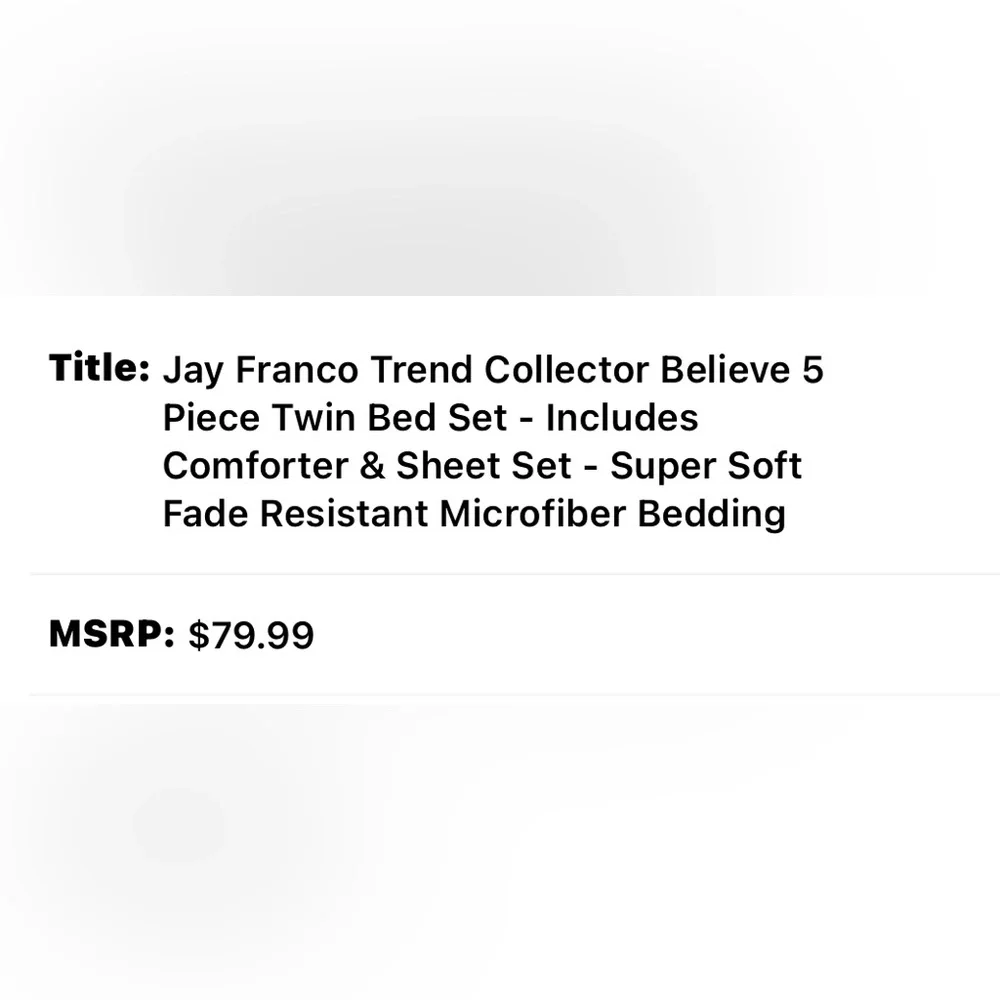 Jay Franco Unicorn Magic Twin Comforter Set - Pink and White NWT